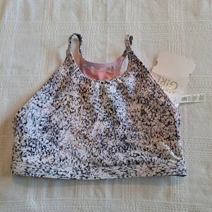 Athleta Girl size 12 or Large reversible bikini top new